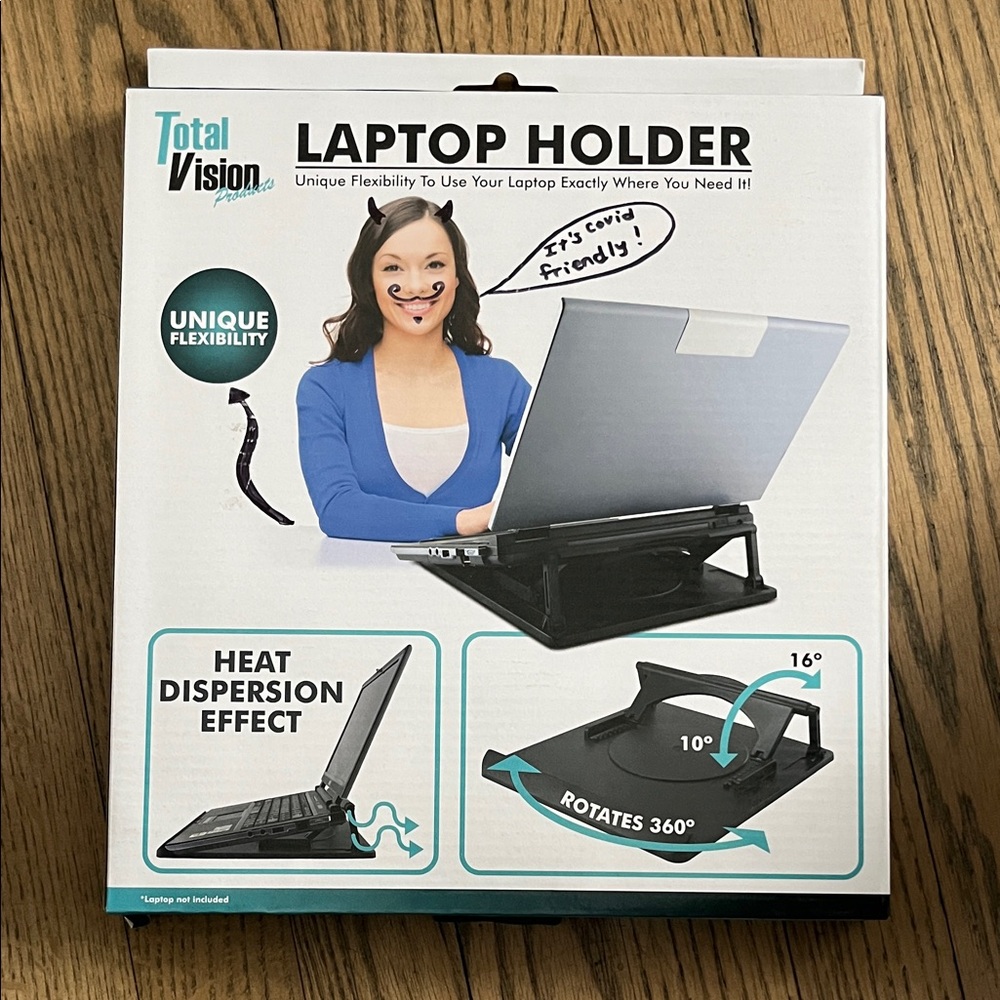 Black Laptop Holder